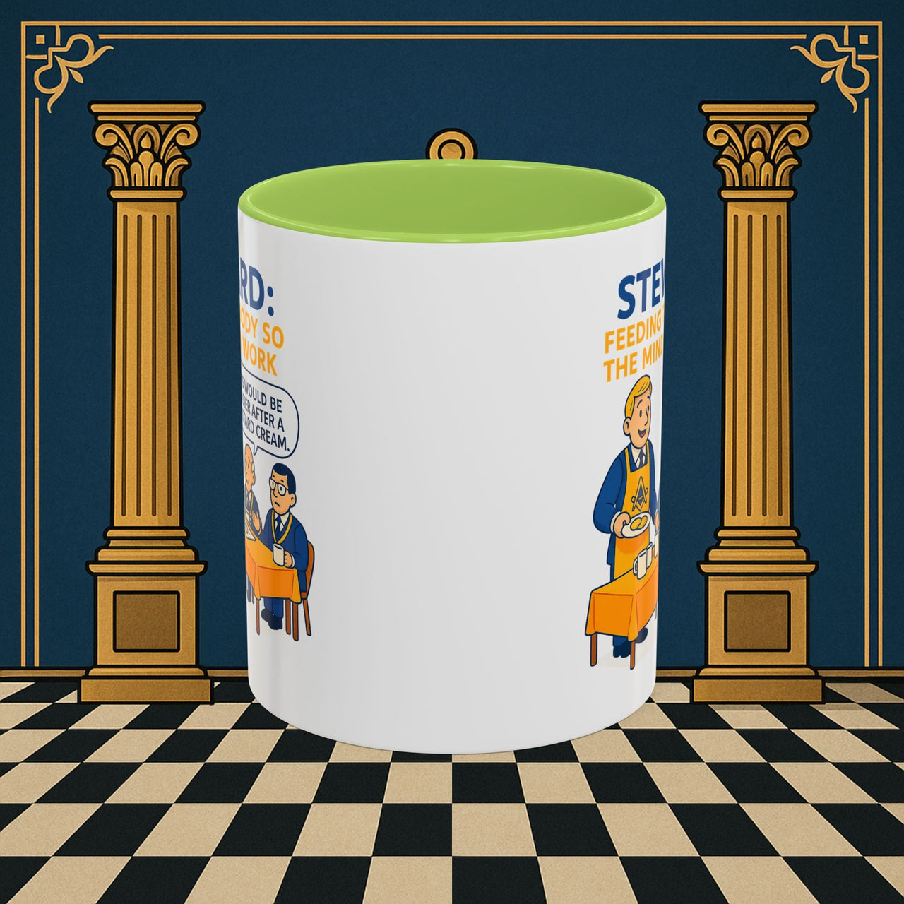Masonic Mugs - Refreshment of Reason - Steward Printify