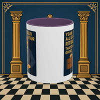Masonic Mugs Ready to Go – Learn Your Ritual (Accent Coloured 11oz Mug) Printify