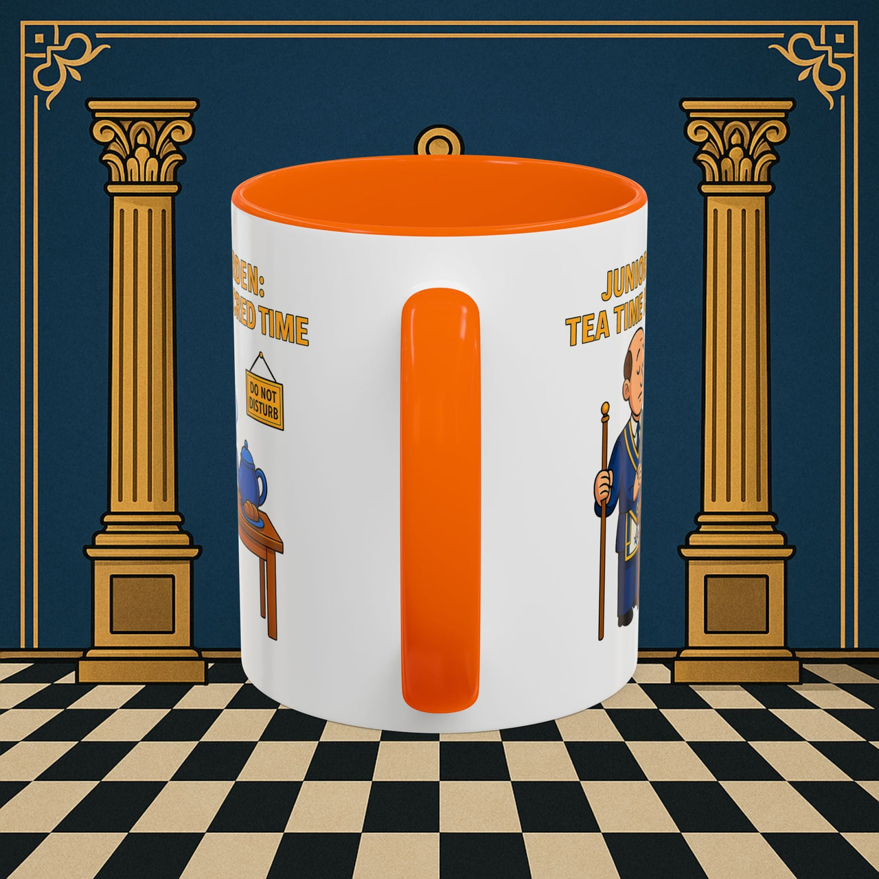 Masonic Mugs - Junior Warden: Tea Time is Sacred, Junior Warden Printify
