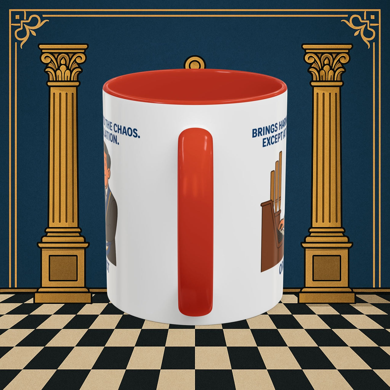 Masonic Mugs - Harmony Amid Chaos - Provincial Organist Printify