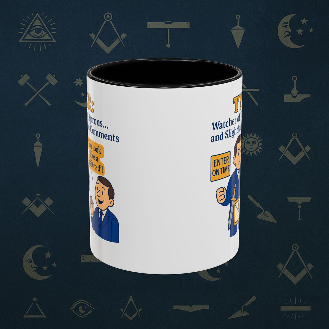 Masonic Mugs - Tyler's Awkward Moment - Tyler Printify