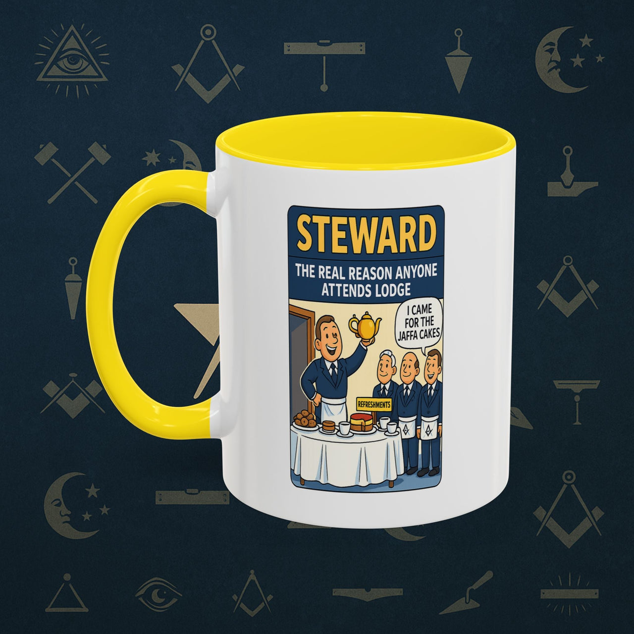 Masonic Mugs - Cake and Conspiracy - Steward Printify