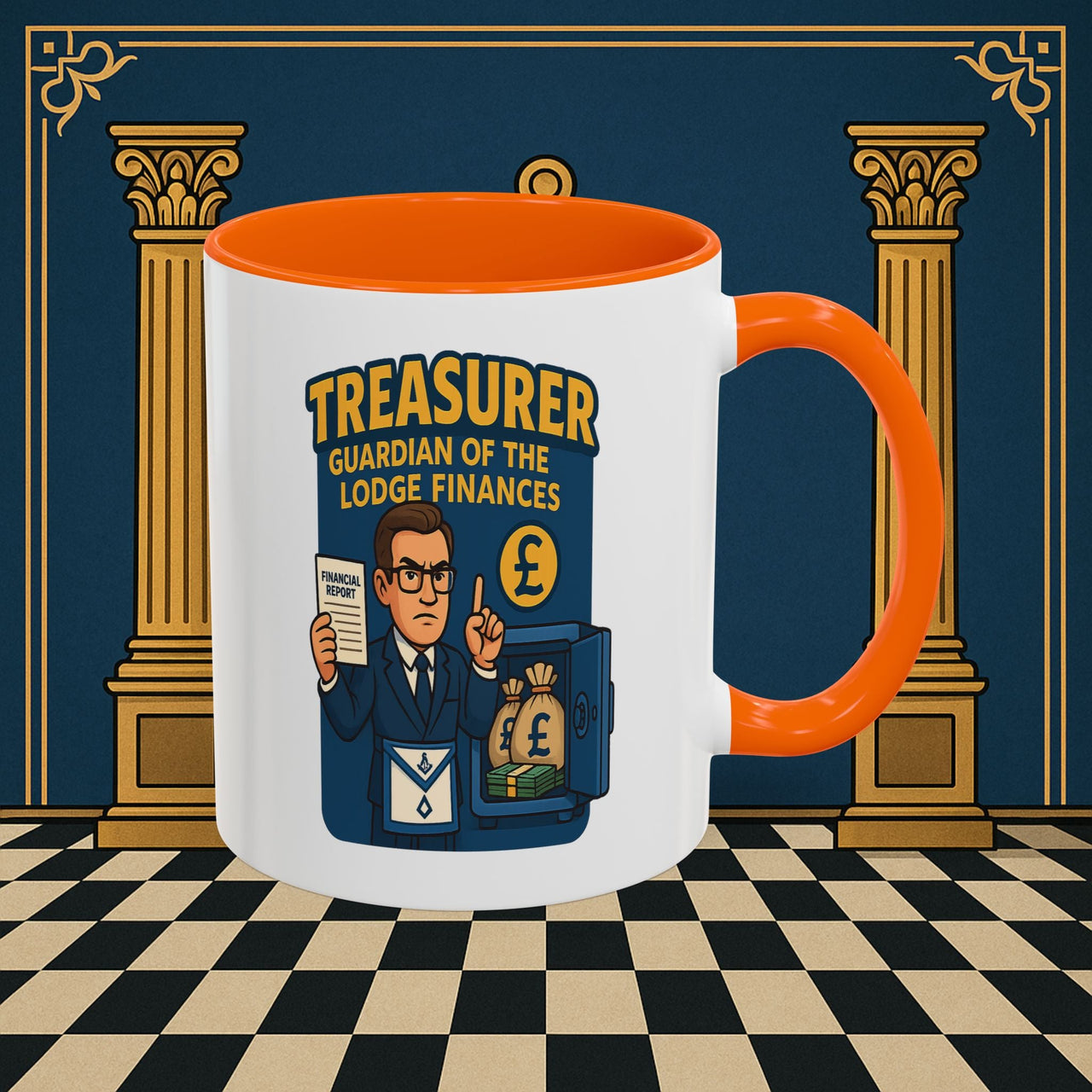 Masonic Mugs - Masonic Money Master - Treasurer Printify