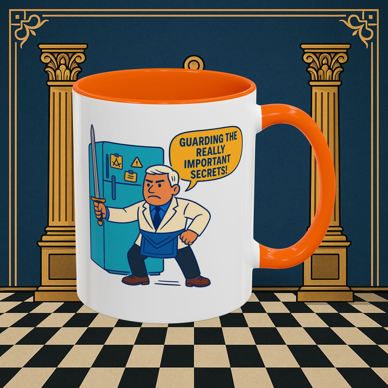 Masonic Mugs - Top Secret Fridge - Tyler Printify