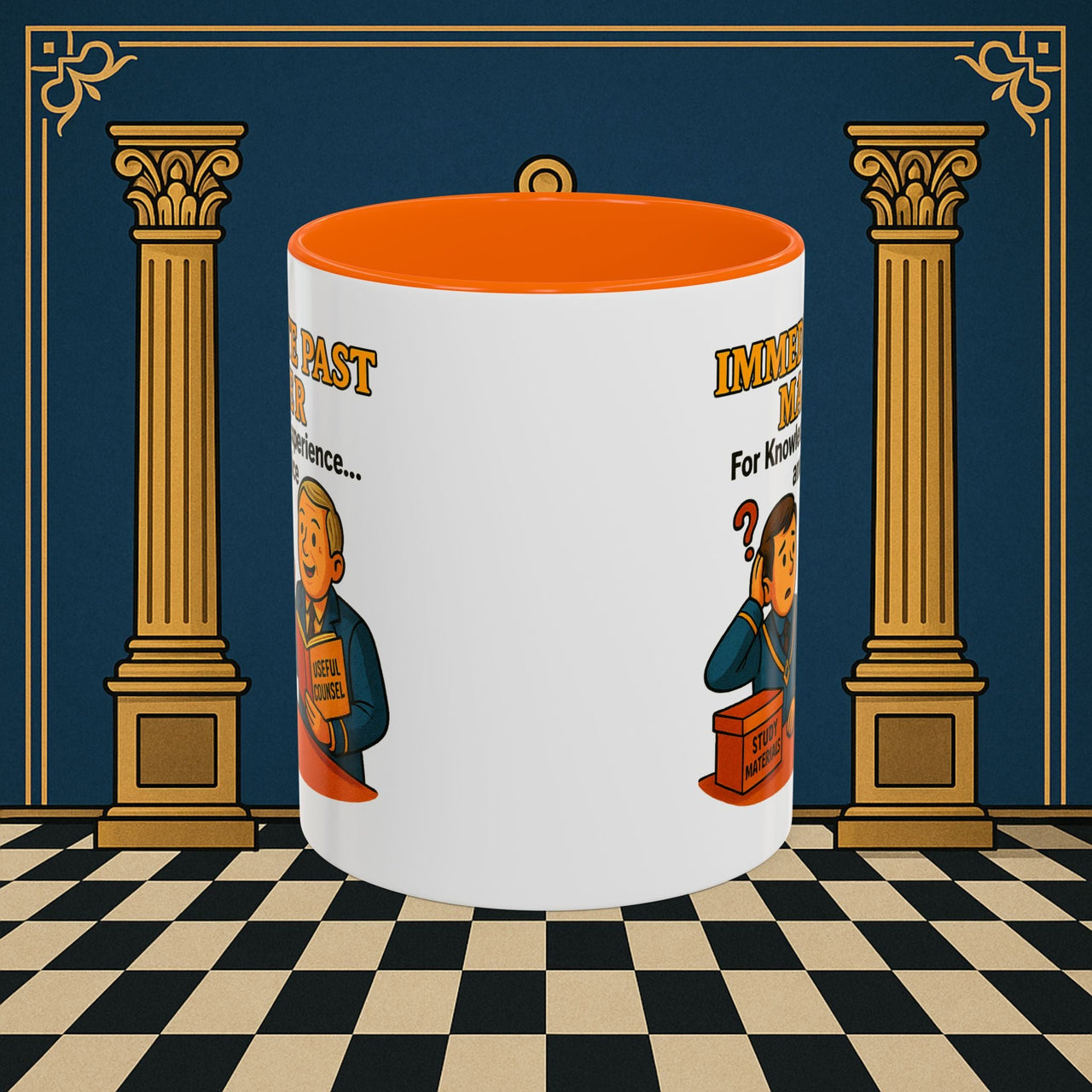 Masonic Mugs - Accent Coloured 11oz Mug - Wisdom Transfer Printify