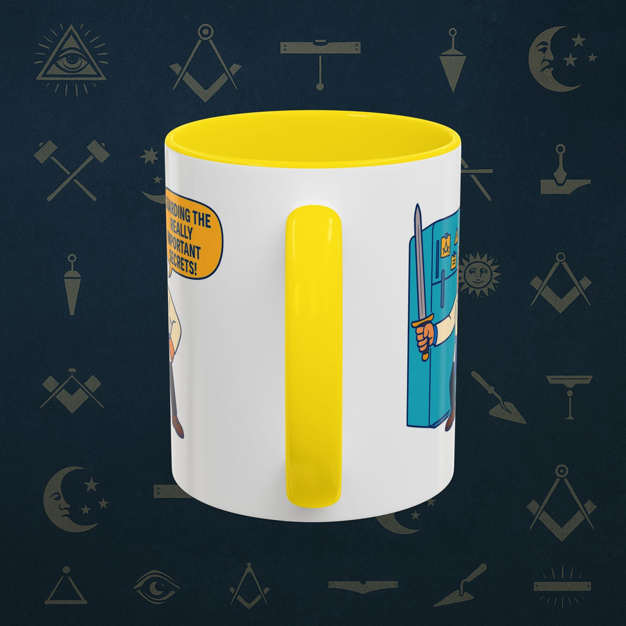 Masonic Mugs - Secret Fridge Defender - Tyler Printify