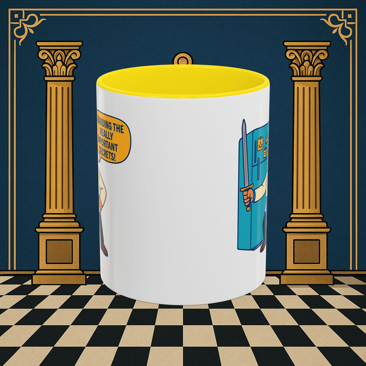 Masonic Mugs - Top Secret Fridge - Tyler Printify