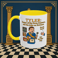 Masonic Mugs - Tyler's Doorway Dilemma - Tyler Printify