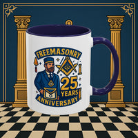 Masonic Mugs - Masonic Legacy - 25 years anniversary Printify