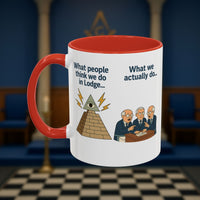 Masonic Mugs Ready to Go – Just for the Ceremony (Accent Coloured 11oz Mug) Printify