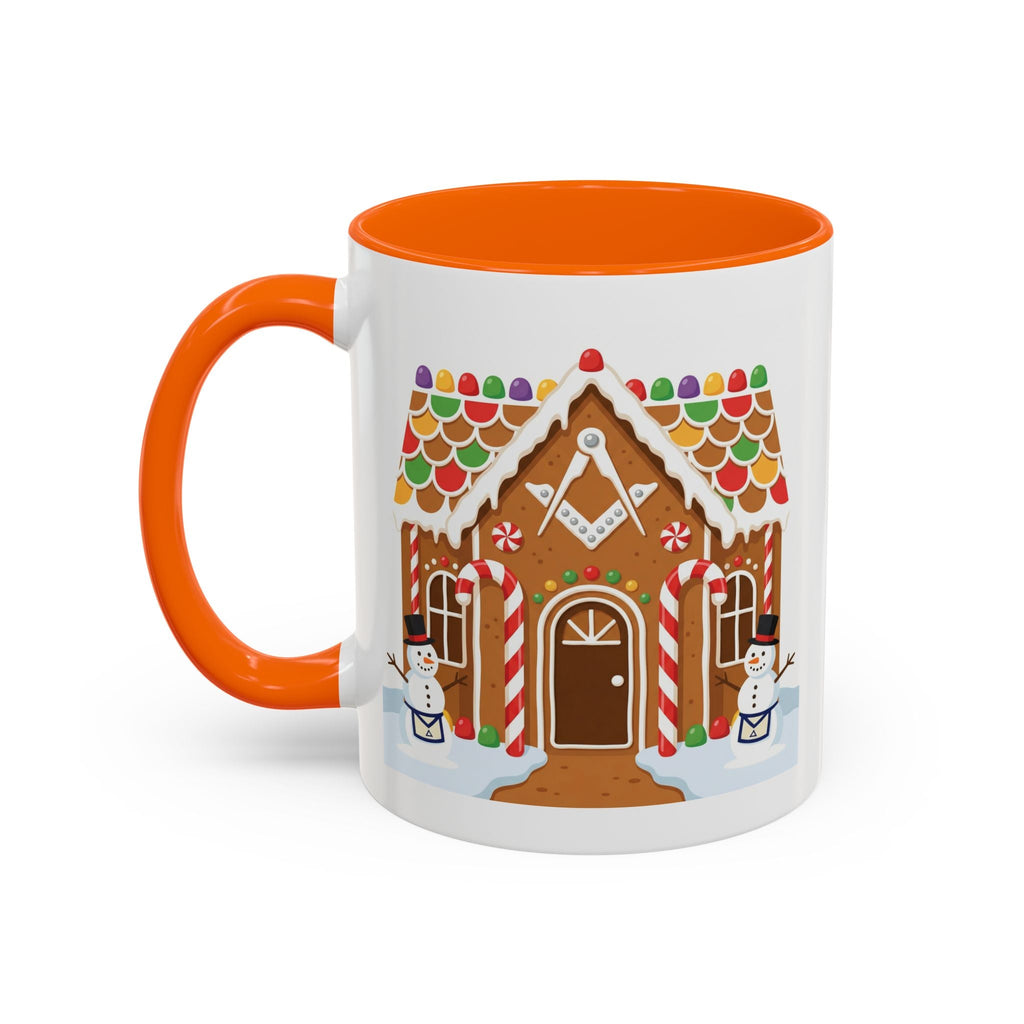 Masonic Gingerbread House — Festive Freemason Holiday Ugly Sweater Design Printify
