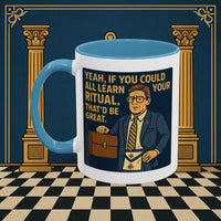 Masonic Mugs Ready to Go – Learn Your Ritual (Accent Coloured 11oz Mug) Printify