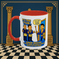 Masonic Mugs - Masonic Mysteries Unveiled: Lodge Leadership Comedy, Junior Deacon Printify