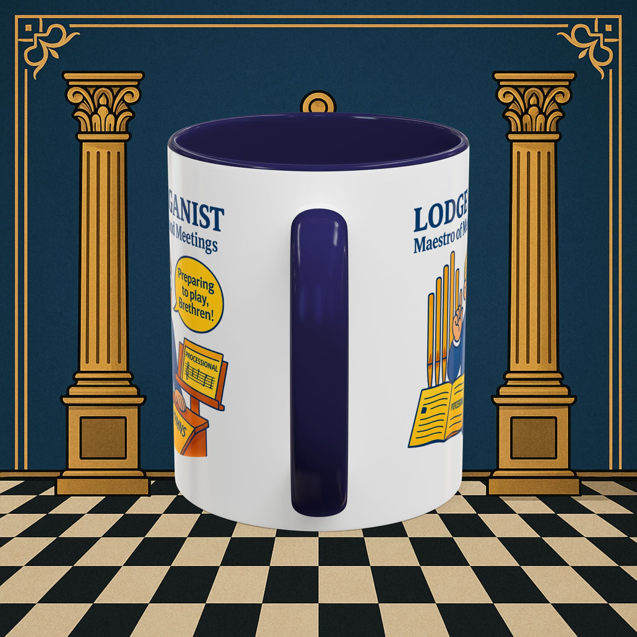 Masonic Mugs - Maestro of Melodies - Organist Printify