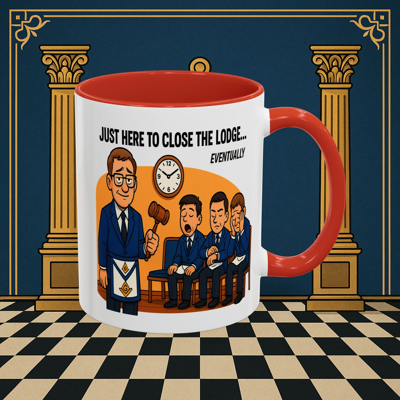 Masonic Mugs - Lodge of Endless Deliberation - Senior Warden Printify