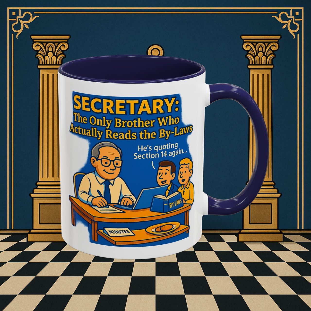 Masonic Mugs - Bureaucratic Bliss - Secretary Printify