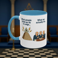 Masonic Mugs Ready to Go – Just for the Ceremony (Accent Coloured 11oz Mug) Printify