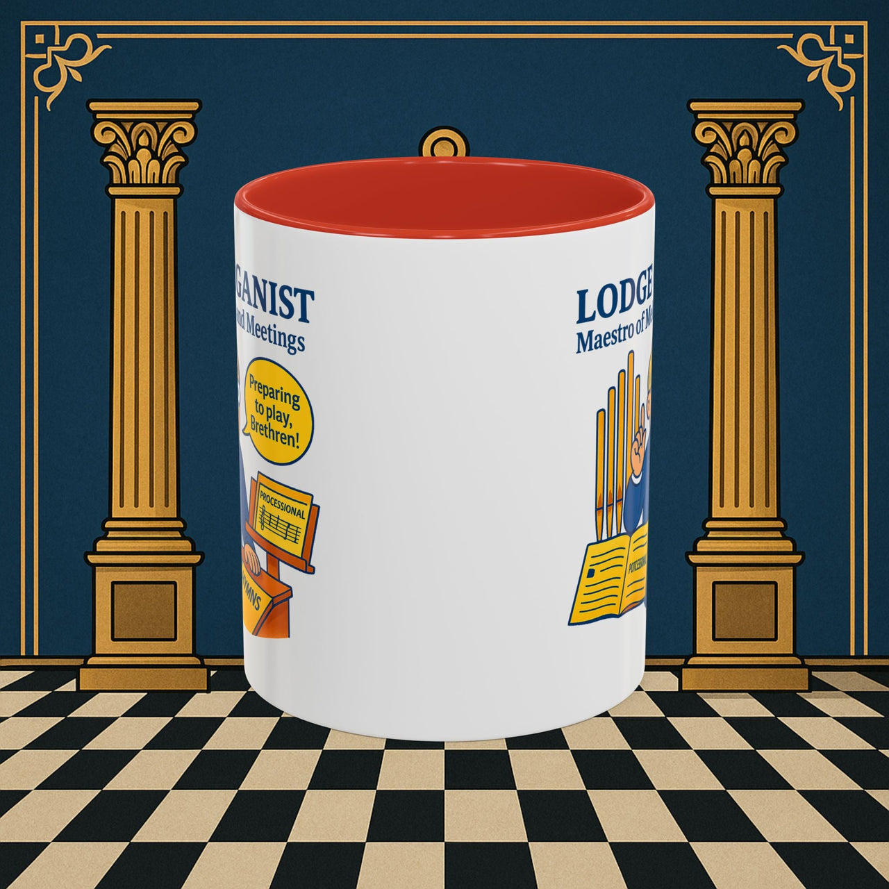 Masonic Mugs - Maestro of Melodies - Organist Printify