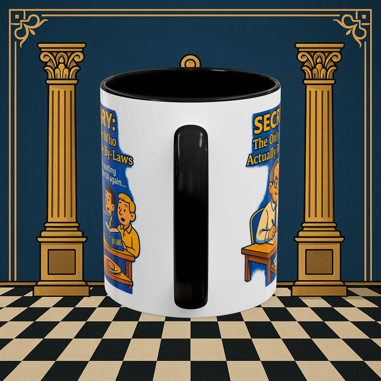 Masonic Mugs - Bureaucratic Bliss - Secretary Printify