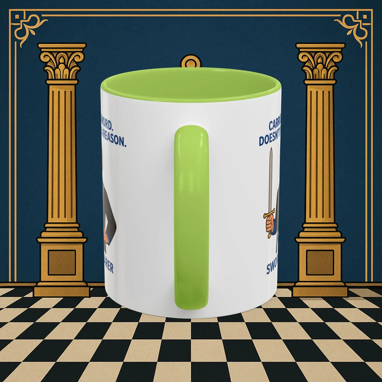 Masonic Mugs - Sword of Mystery - Provincial Sword Bearer Printify