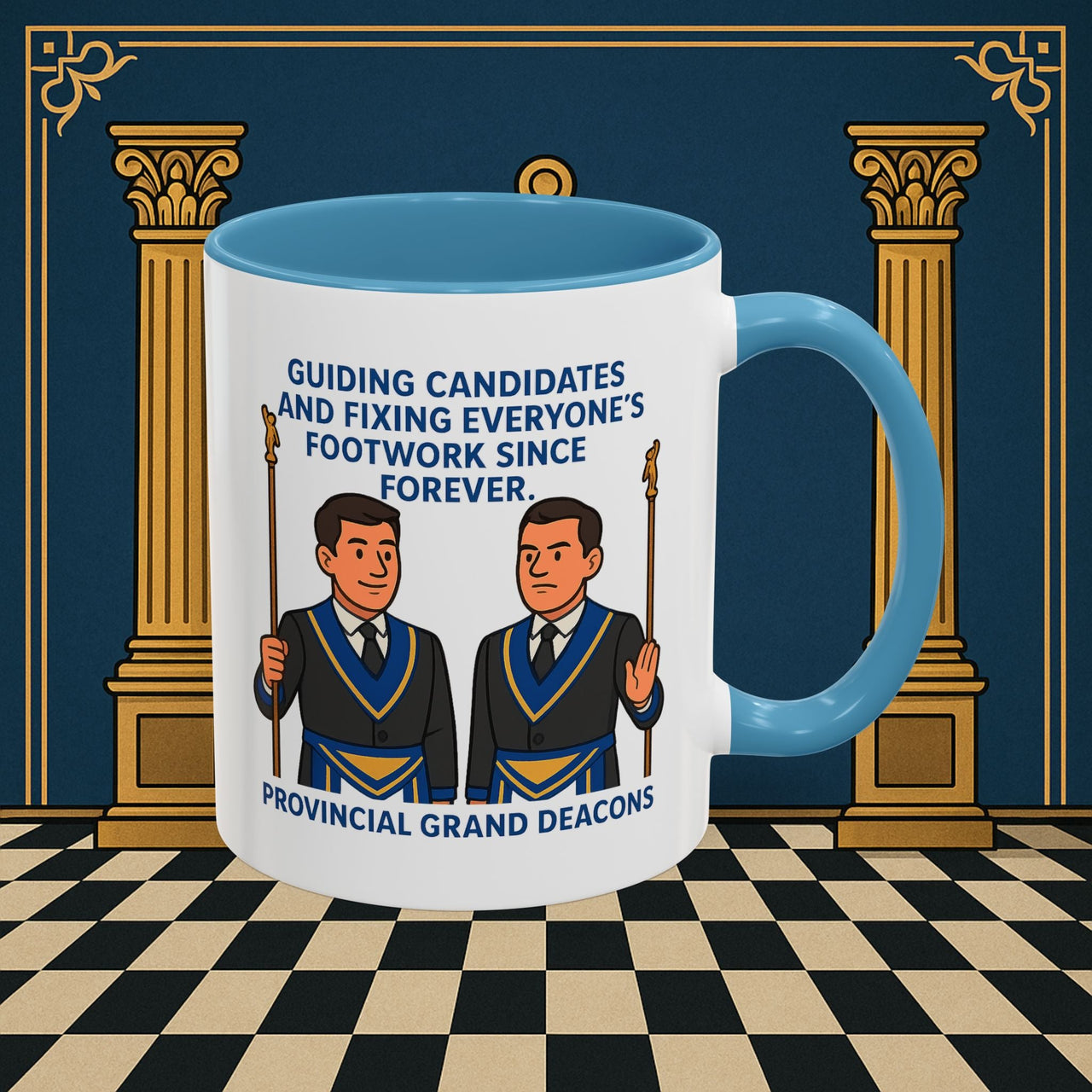 Masonic Mugs - Guiding Light of Masonic Tradition - Provincial Grand Deacons Printify