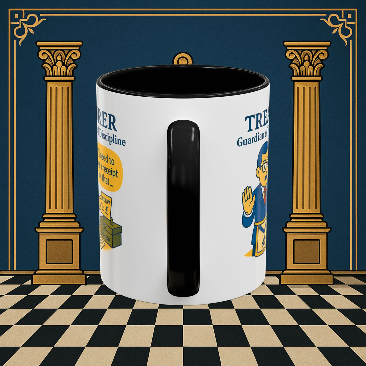 Masonic Mugs - Treasurer's Tally - Treasurer Printify