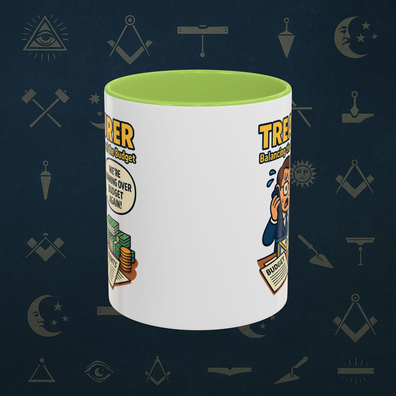 Masonic Mugs - Budget Blues - Treasurer Printify