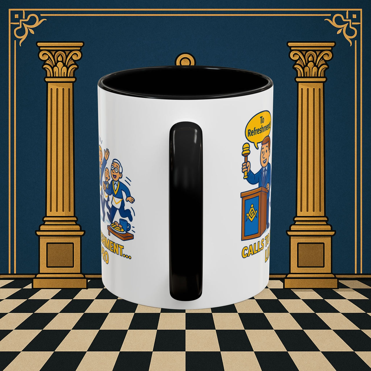 Masonic Mugs - Masonic Refreshment Revelry: Fraternal Lodge Humor, Junior Warden Printify