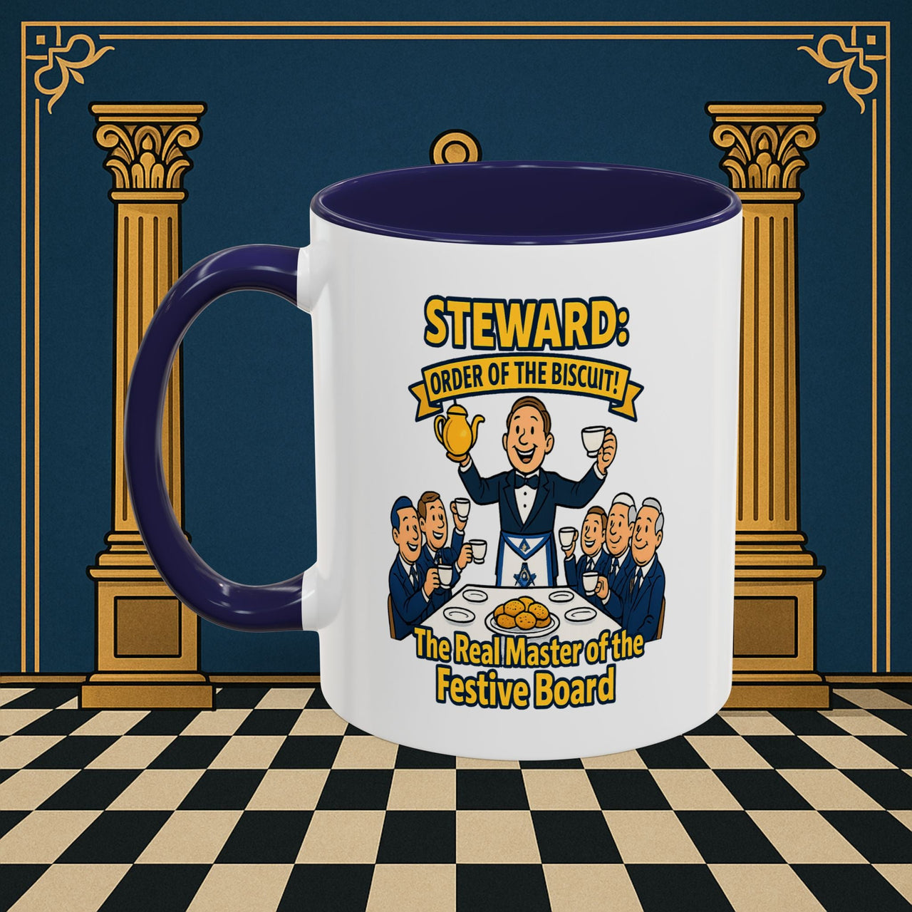 Masonic Mugs - Masonic Tea Party - Steward Printify
