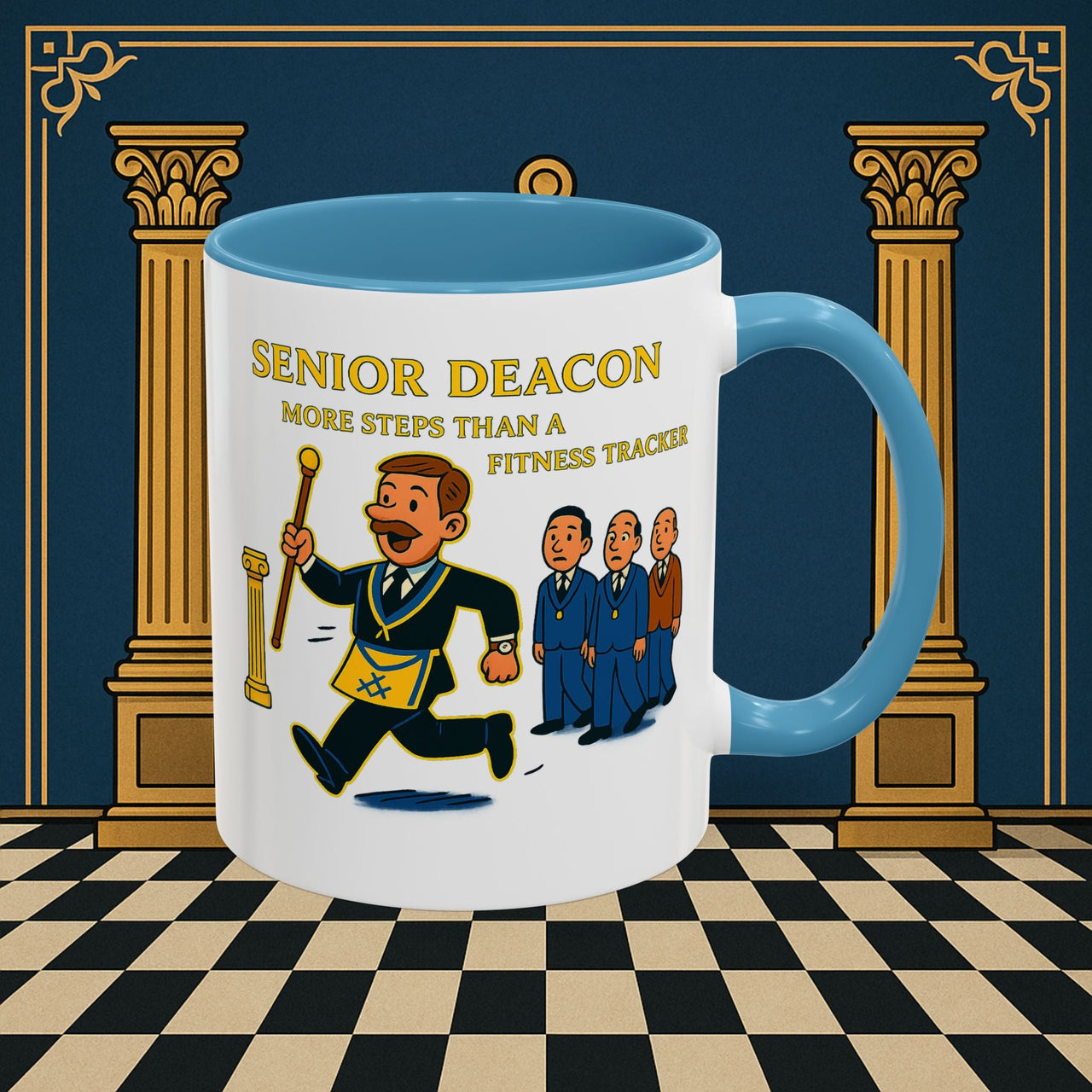 Masonic Mugs - Stepping Out - Senior Deacon Printify