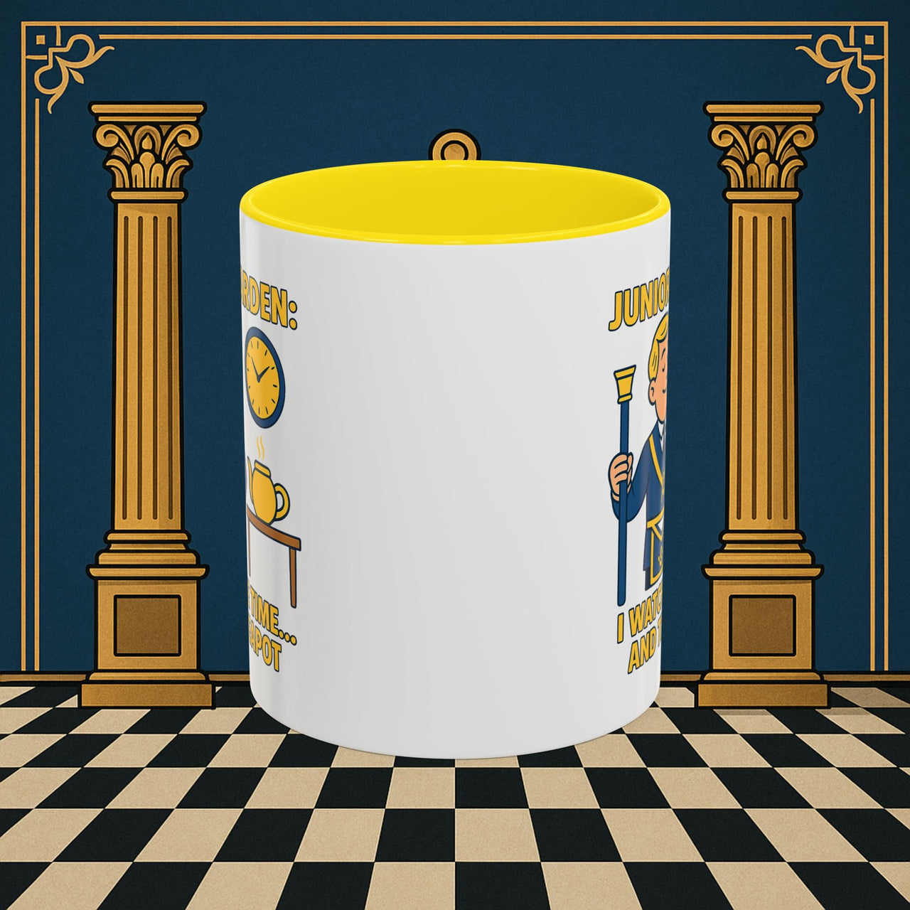 Masonic Mugs - Masonic Moments: Lodge Officer's Tea Time, Junior Warden Printify