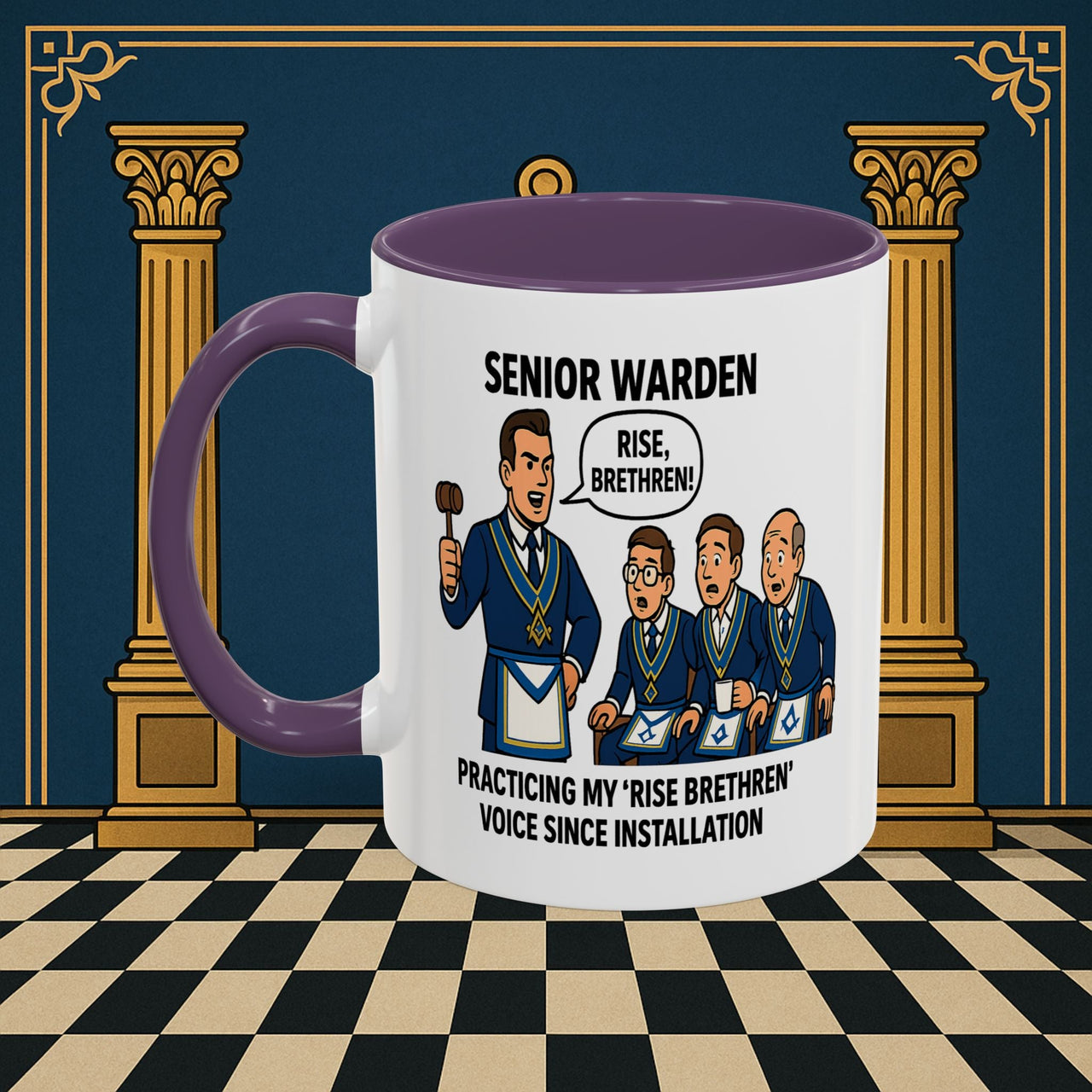Masonic Mugs - Lodge Leadership - Senior Warden Printify