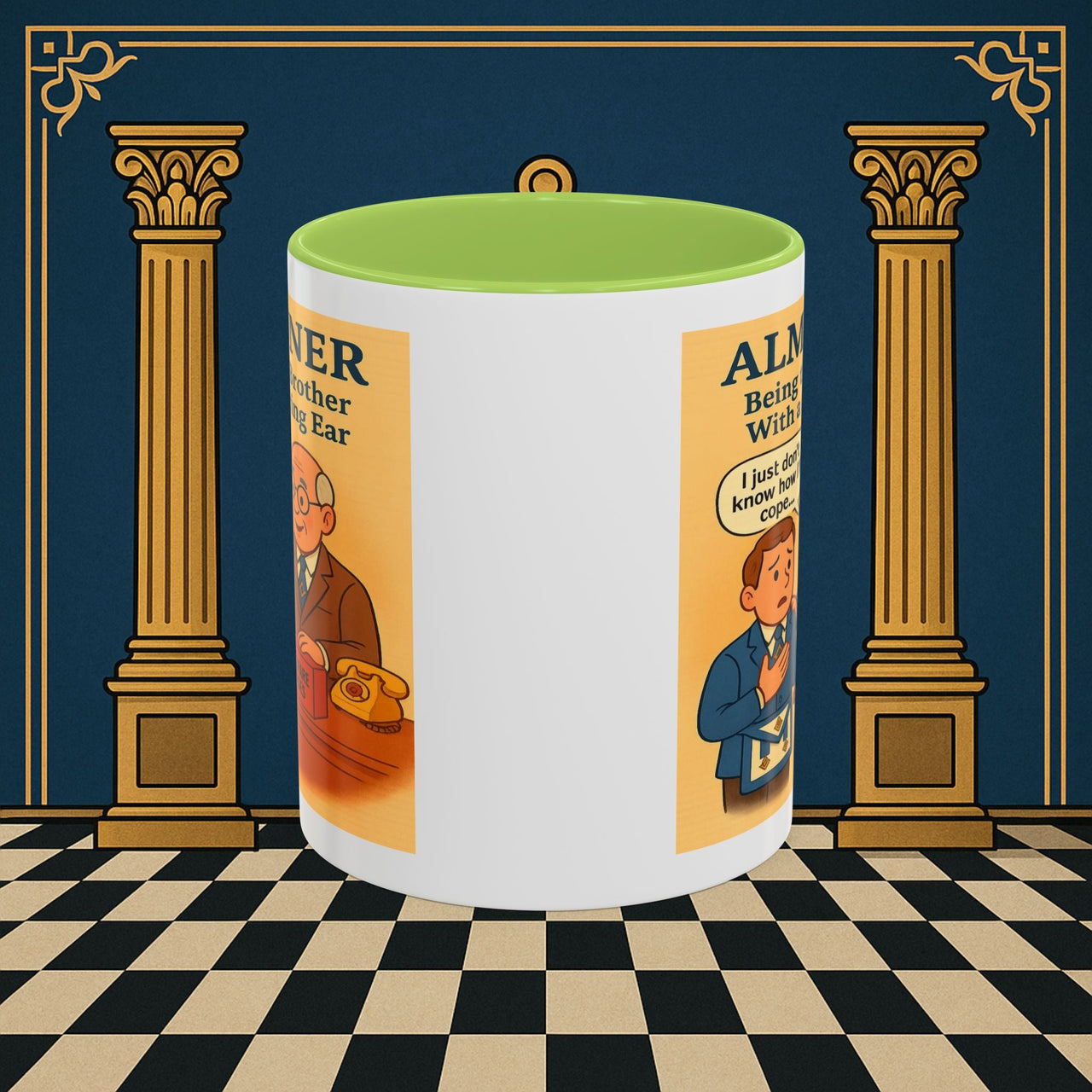 Masonic Mugs - Brotherly Welfare - Almoner Printify