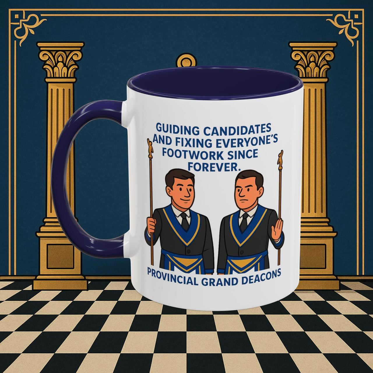 Masonic Mugs - Guiding Light of Masonic Tradition - Provincial Grand Deacons Printify