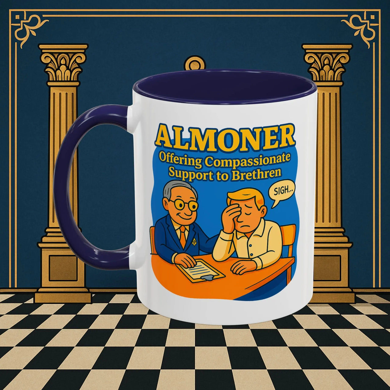 Masonic Mugs - Bureaucratic Empathy - Almoner Printify