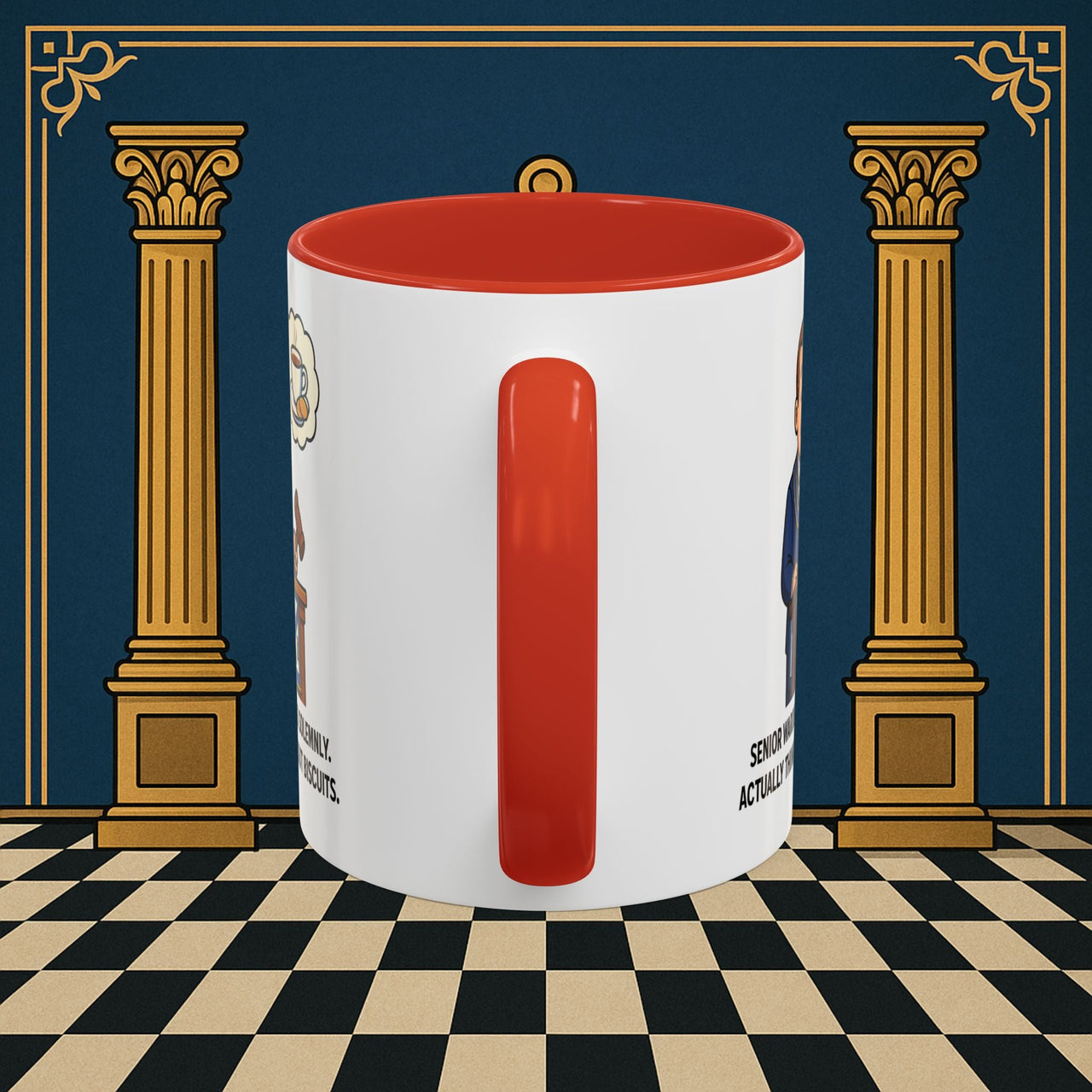Masonic Mugs - Biscuits on the Brain - Senior Warden Printify