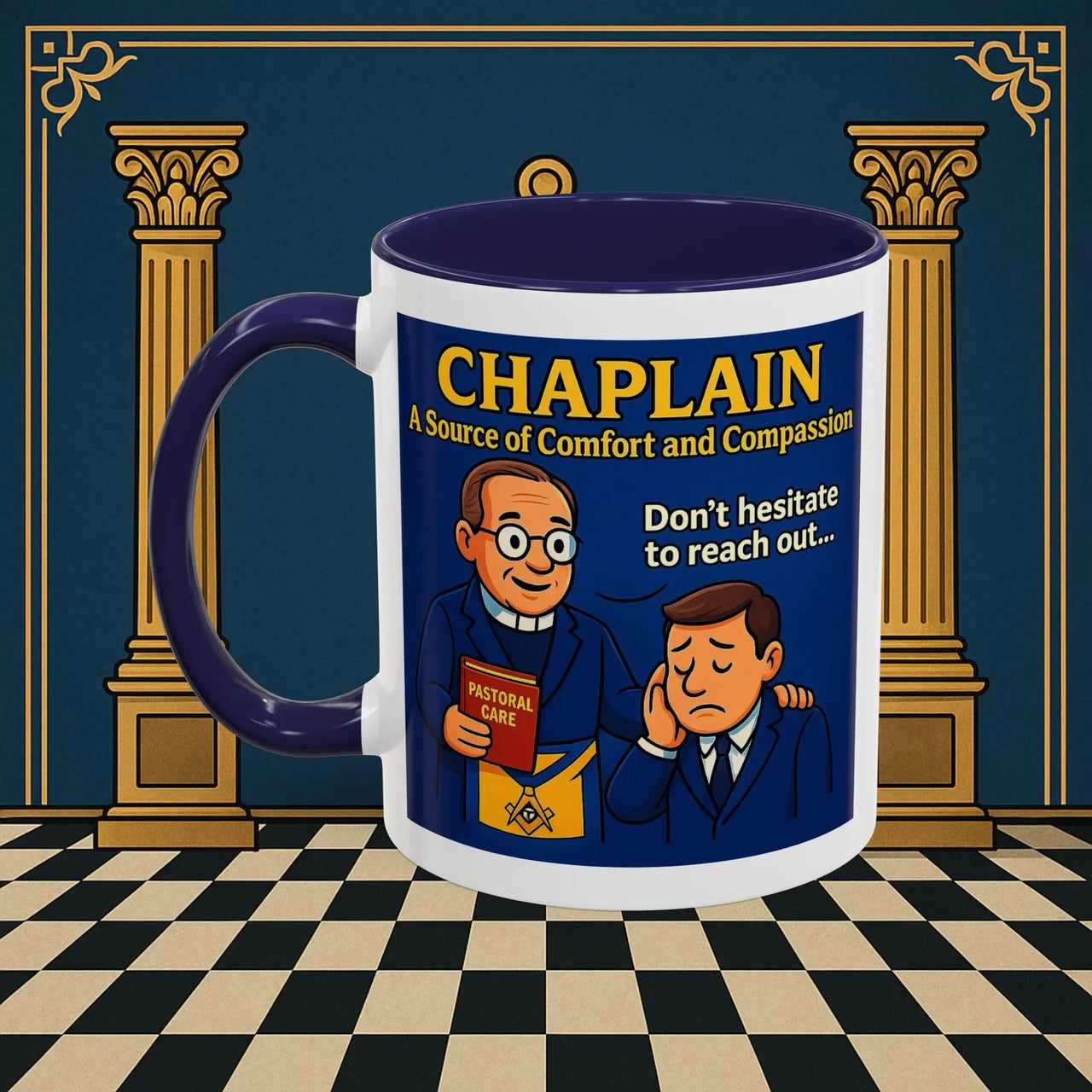 Masonic Mugs - Healing Hearts - Chaplain Printify