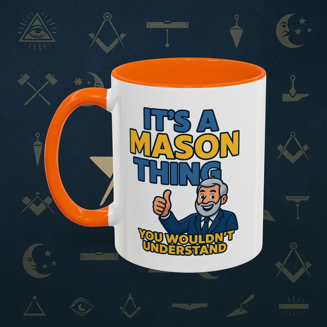 Masonic Mugs Ready to Go – It’s a Mason Thing (Accent Coloured 11oz Mug) Printify