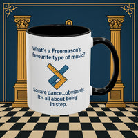 Masonic Mugs Ready to Go – Favourite Type of Music (Accent Coloured 11oz Mug) Printify