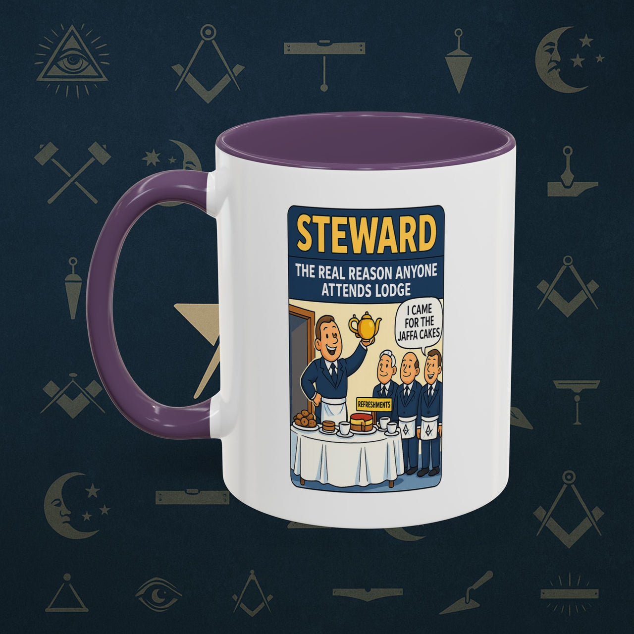Masonic Mugs - Cake and Conspiracy - Steward Printify