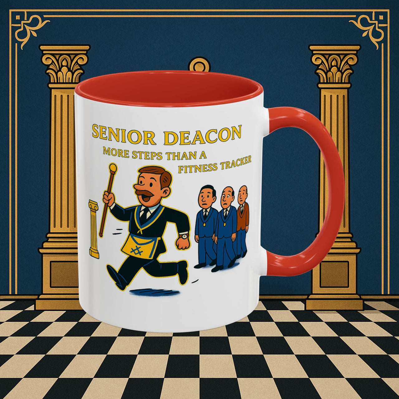 Masonic Mugs - Stepping Out - Senior Deacon Printify
