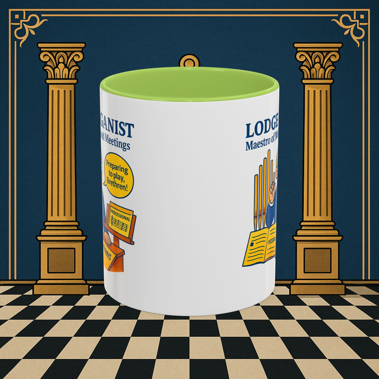 Masonic Mugs - Maestro of Melodies - Organist Printify