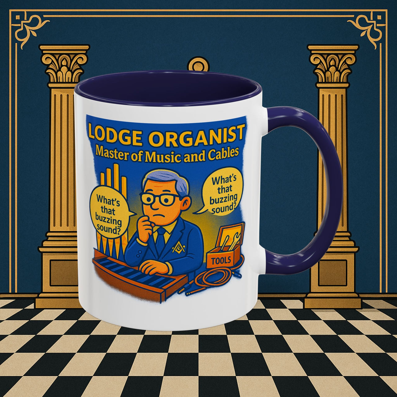 Masonic Mugs - Buzz Kill - Organist Printify