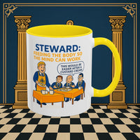 Masonic Mugs - Refreshment of Reason - Steward Printify