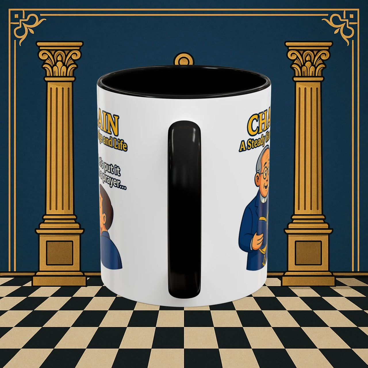 Masonic Mugs - Divine Guidance - Chaplain Printify