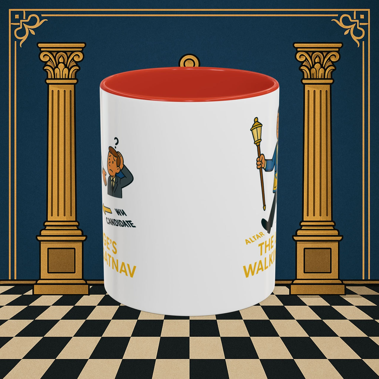Masonic Mugs - The Lodge's Walking Satnav - Senior Deacon Printify