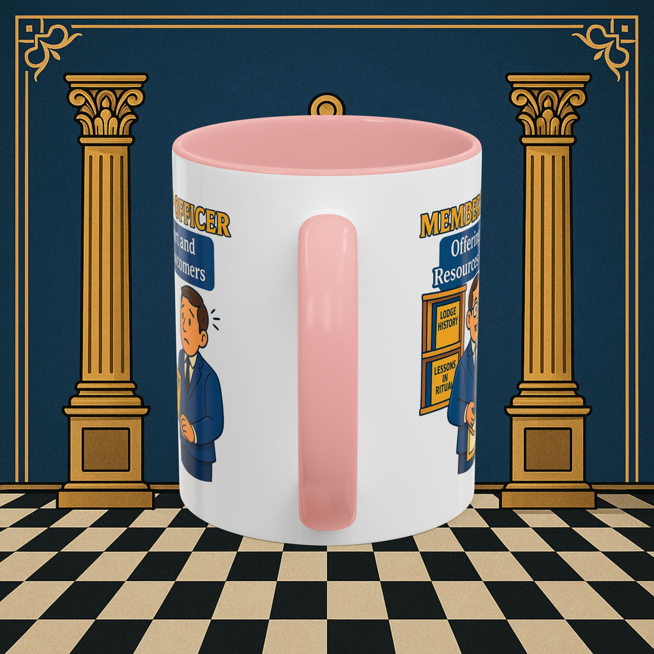Masonic Mugs - Welcoming New Brothers - Membership Secretary Printify