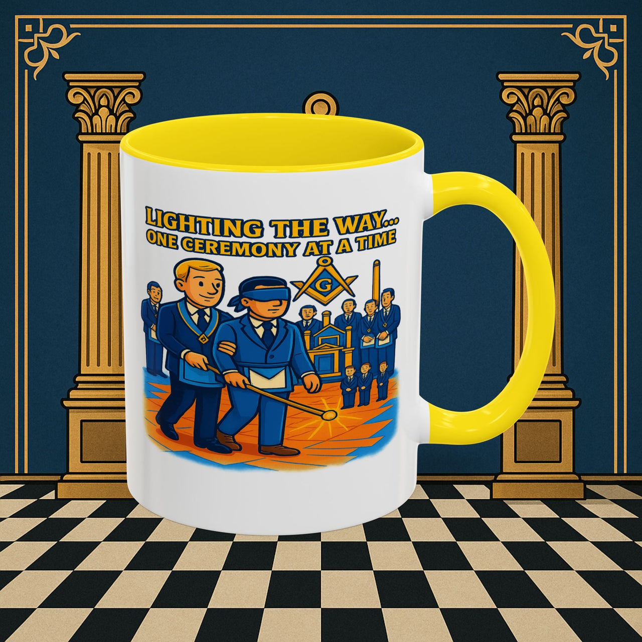 Masonic Mugs - Illuminated Brotherhood - Senior Deacon Printify