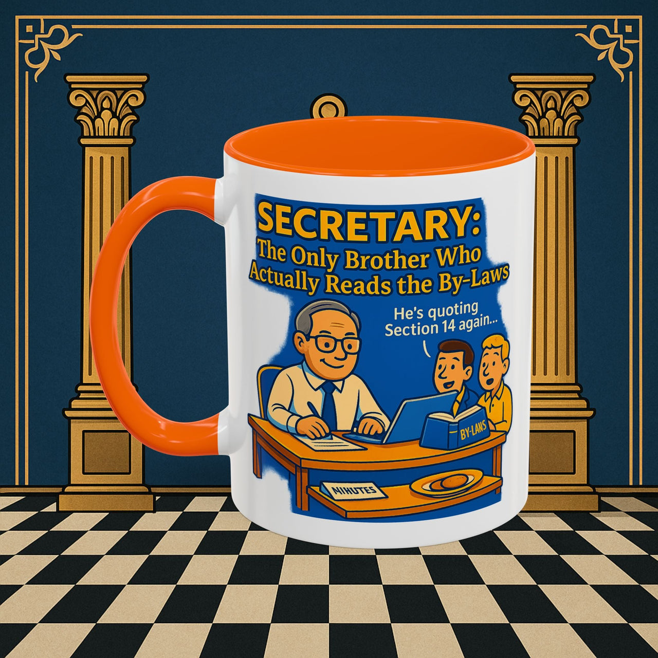 Masonic Mugs - Bureaucratic Bliss - Secretary Printify