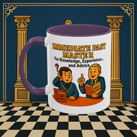 Masonic Mugs - Accent Coloured 11oz Mug - Wisdom Transfer Printify